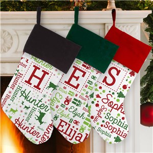 Elf Stockings | Personalized Christmas Stocking