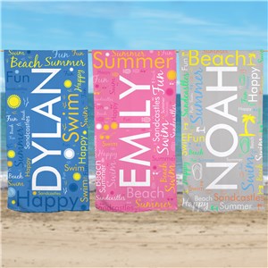 Personalized Beach Towel | Beach Towel With Name