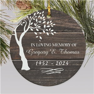 Memorial Ornaments | In Memory Of Ornament for Man