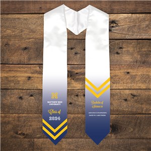 Personalized School Colors Graduation Stole U17941151