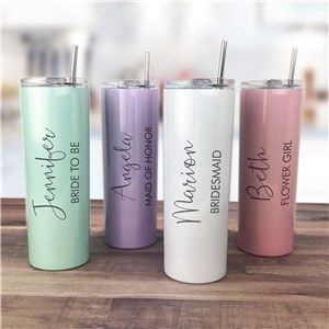 Personalized Name & Title Shimmer Tumbler