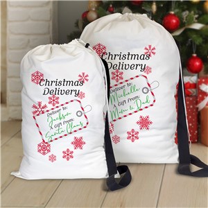 Personalized Christmas Delivery Gift Sack U21585178X