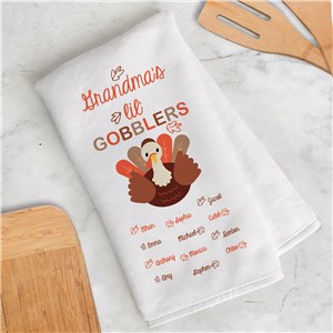 Personalized Lil Gobblers Dish Towel U21704125