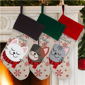 Personalized Cat Breed Christmas Stocking U2285484X