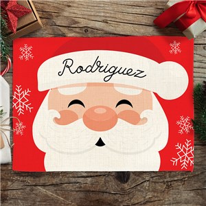 Personalized Christmas Characters Linen Placemat U22972179