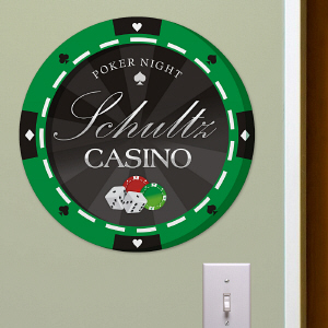 Personalized Poker Wall Sign U804579