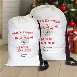 Personalized Santa Express Gift Sack U8049178X