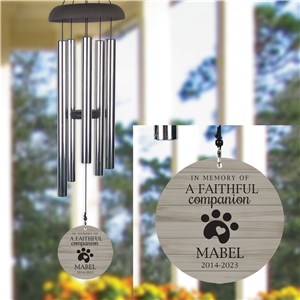 Engraved Faithful Companion Wind Chime UV152137X