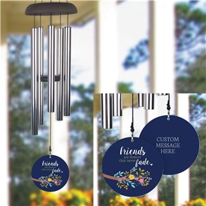 Personalized Floral Wind Chime for Friend