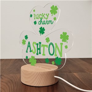 Custom St Patrick's Day Lucky Charm Shamrock Light